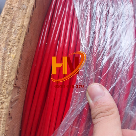 CÁP BỌC NHỰA MÀU ĐỎ PVC