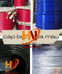 Cáp Bọc Nhựa Màu PVC , Xanh Đỏ Đen Trắng ...